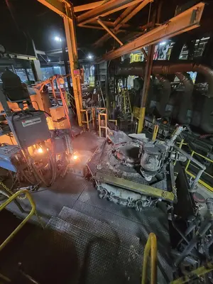 USED 2019 INDUCTOTHERM 5 TON PRESSURE POUR FURNACE