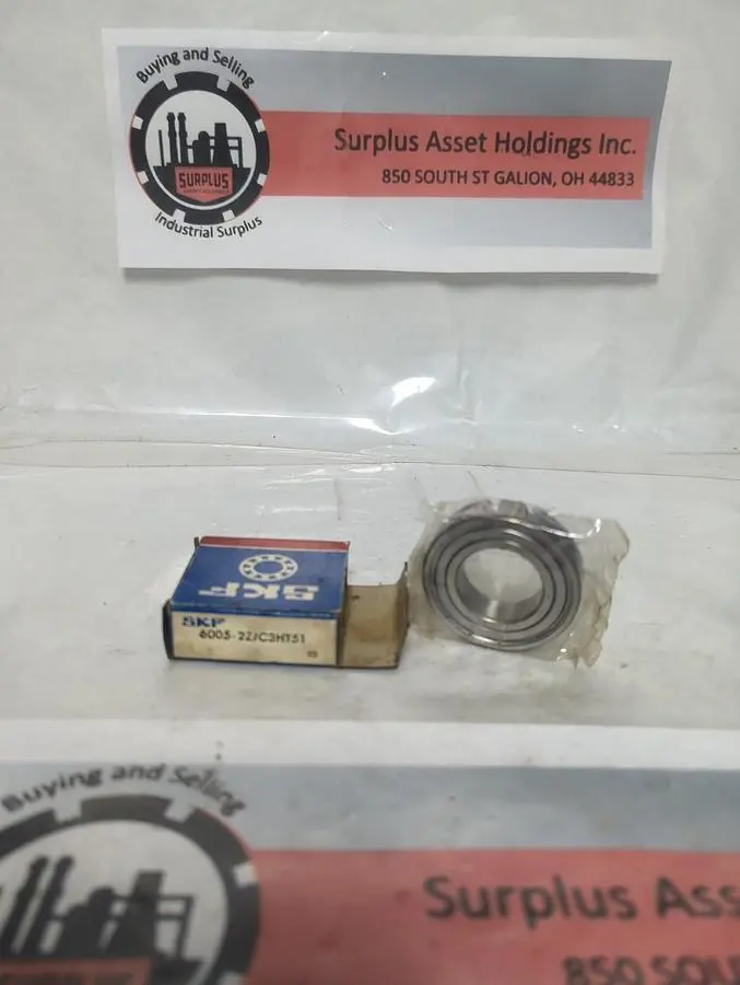 New | in-Stock SKF 6005-2Z/C3HT51 Industrial Controls Ohio US | Surplus Asset Holdings #1399428