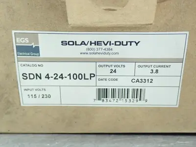 NEW SOLA/HEVIDUTY SDN424100LP