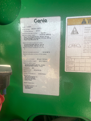 Used 2018 Genie S-60 Manlifts Florida US | Stack Equipment #1332018