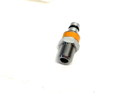 NEW OMEGA CHROME-PLATED BRASS QUICK COUPLING INSERT, ORANGE, 1/8" NPT