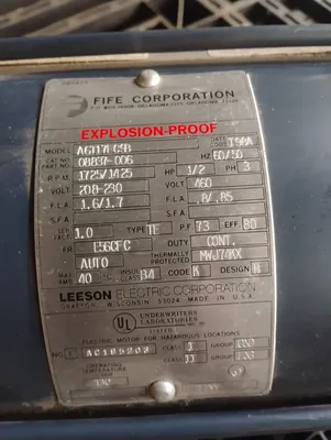 FIFE CORPORATION A6T17EC9B ELECTRIC MOTORS | ESS Industrial Equipment Sales (5)