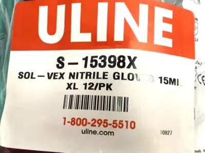 New | in-Stock Ansell AlphaTec Nitrile Chemical Gloves 13" 17 Mil XL S-15398X PKG OF 12 Gloves Michigan US | Maverick Industrial Sales #1395396