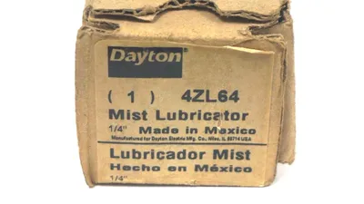 NEW DAYTON 4ZL64 MIST LUBRICATOR 1/4''