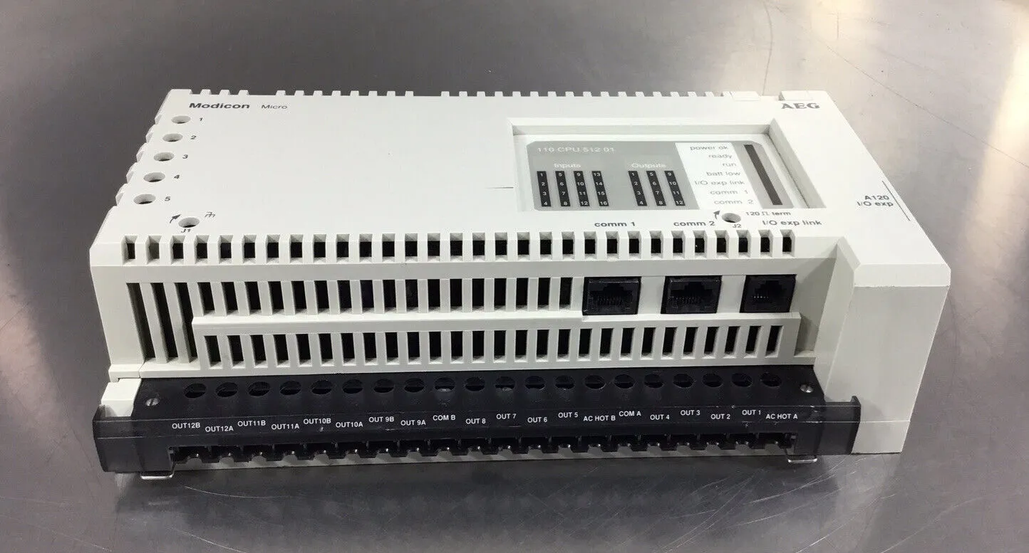 Used Schneider 110 CPU 512 01 Programmable Logic Controllers South Carolina US | Palmetto Automation #1159223