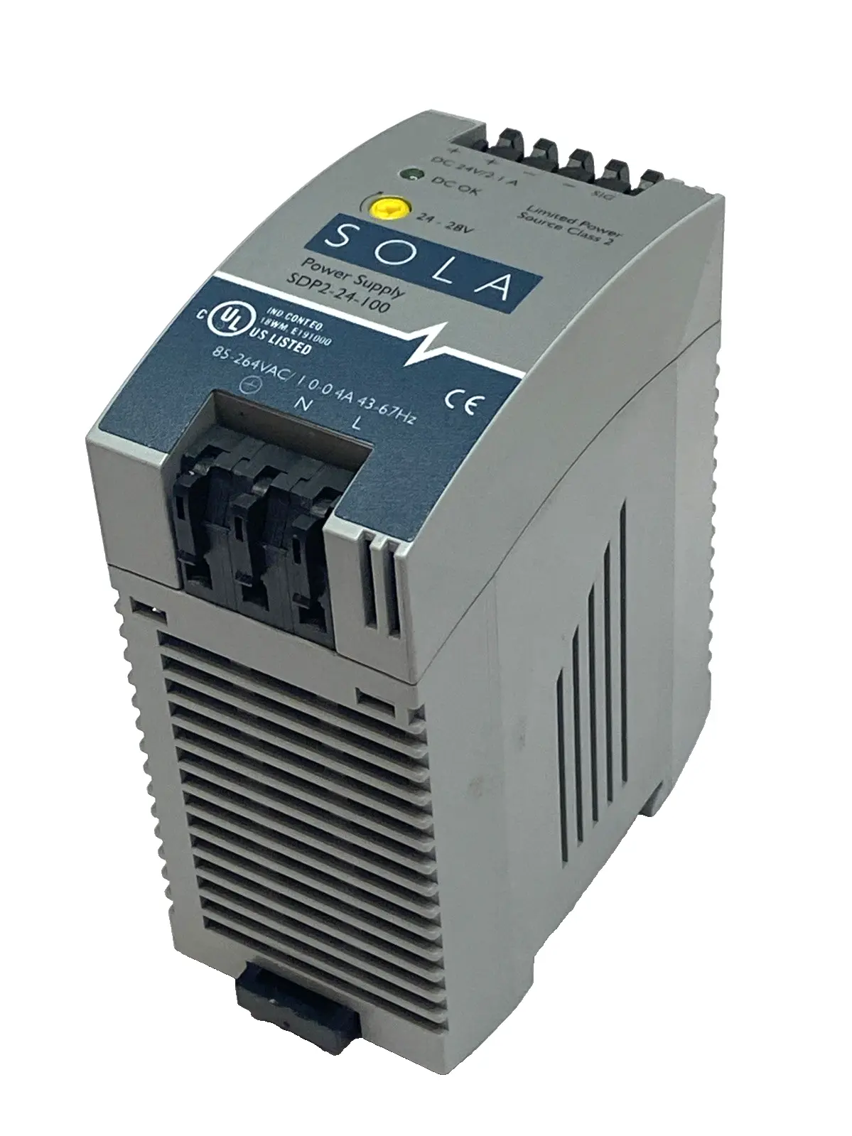 Used Emerson SolaHD DIN Rail Power Supply, 24-28VDC, 2.1A 85-264VAC 50W DIN Rail Power Supplies Michigan US | Maverick Industrial Sales #1395174
