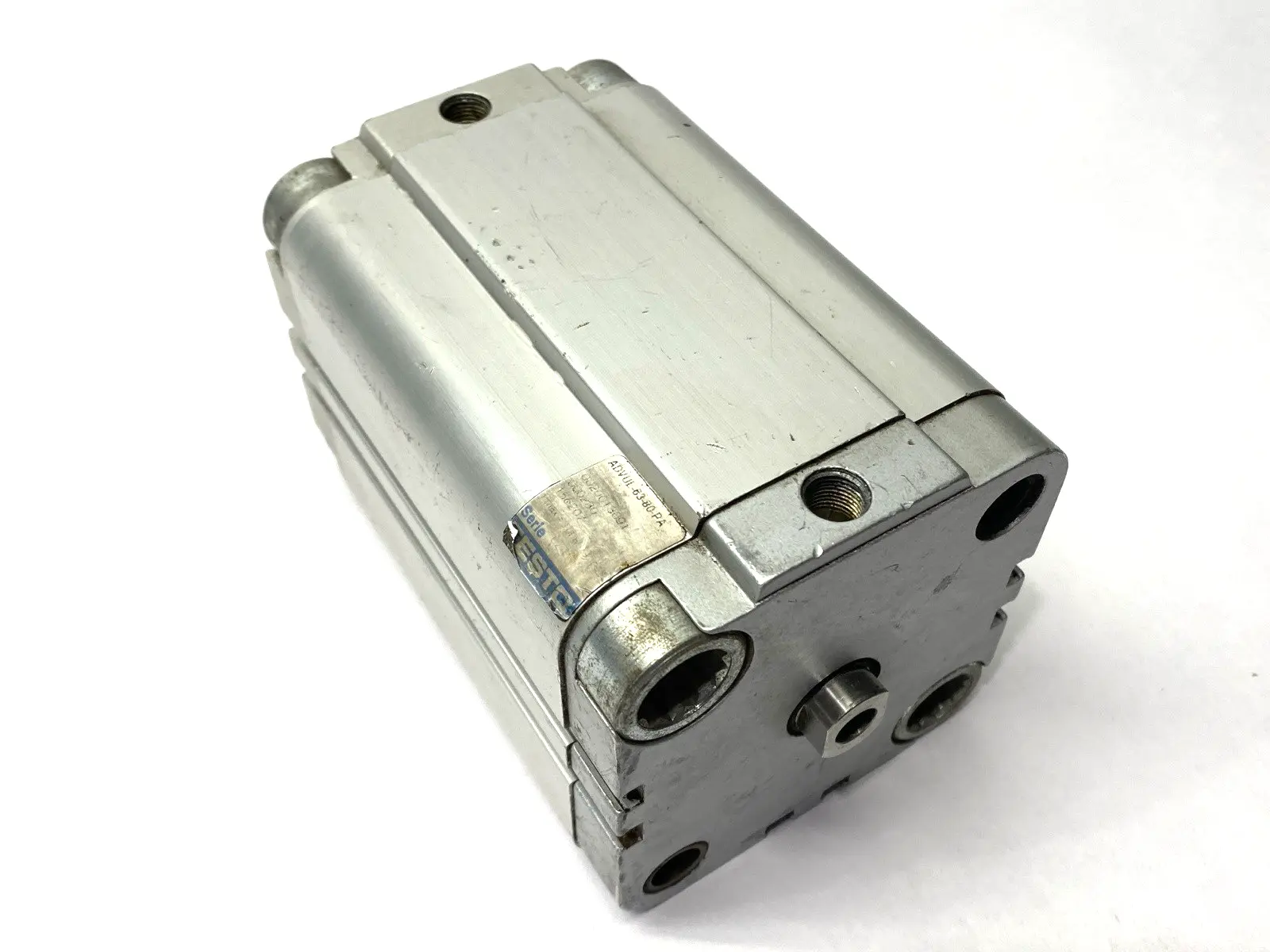 USED FESTO COMPACT PNEUMATIC CYLINDER 63MM BORE 80MM STROKE 156207