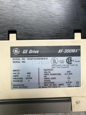 GENERAL ELECTRIC 6KAF343001M$A1 Electrical/PLC/Automation | ESS Industrial Equipment Sales (9)
