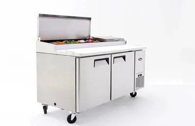 New | in-Stock Atosa New Atosa MPF8202GR 67'' Pizza Prep Table Food Prep Tables Illinois US | Falcon Restaurant Supply #1375340