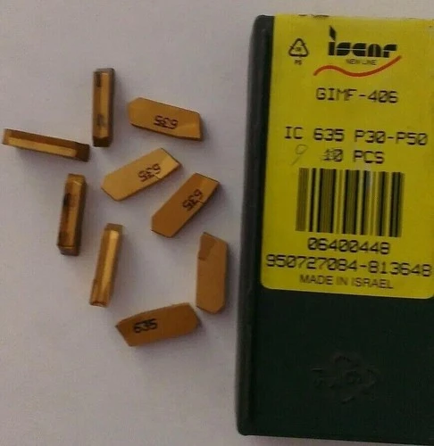 9 Pcs Iscar GIMF 406 IC 635 P30-50 Carbide Inserts Lathe Grooving Cut Off New