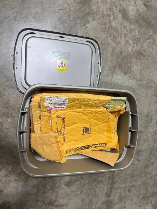 Large Tote Full of Bubble Mailers and Padded Envelopes