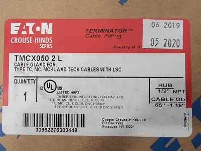 New | in-Stock CROUSE-HINDS TMCX050 2 L Cable & Wire British Columbia CA | Lenmark #247328