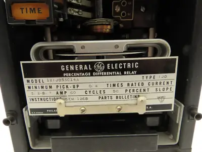 General Electric 12IJD53C14A Percentage Differential Relay 3.2-8.7A 50% Slope