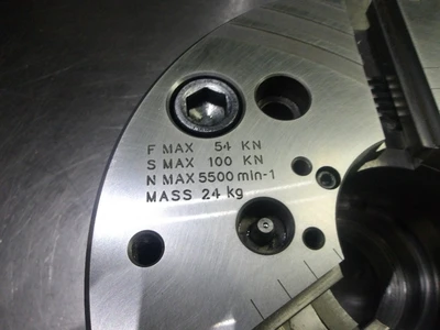 Samchully 8" 3 Jaw Quick Jaw Change Thru Hole Power Chuck QJC-208 (LOC216)
