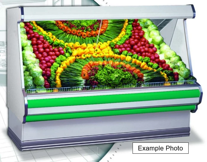 84-0007 Hussmann 8’ P2 Remanufactured Multi Deck Produce Case