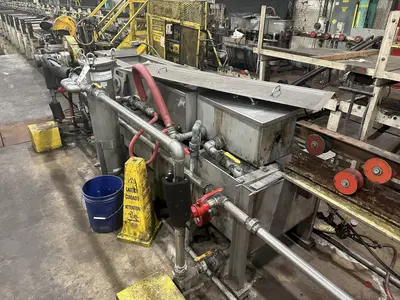 4" CAPACITY ULTRASONIC BAR & TUBE CONTINUOUS WASHER: STOCK #22589