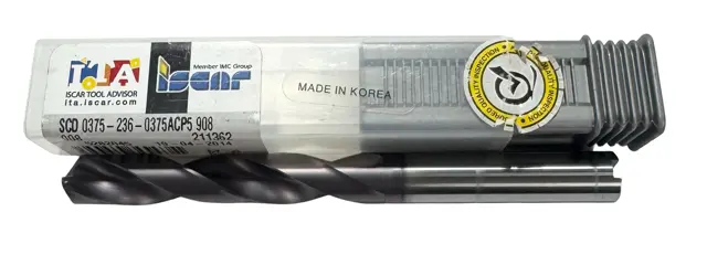 Iscar 3/8" Solid Carbide Drill SCD 0375-236-0375ACPT IC908