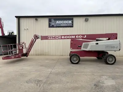 Used 2015 MEC 60J Telescopic Boom Lifts Texas US | Adcock Equipment USA #1519575