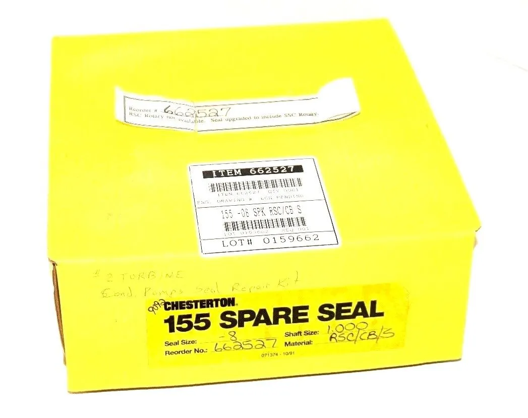 NEW CHESTERTON 155-08 SPK RSC/CB S SPARE SEAL 662527