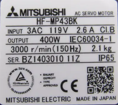 NEW MITSUBISHI HF-MP43BK SERVO MOTOR HFMP43BK