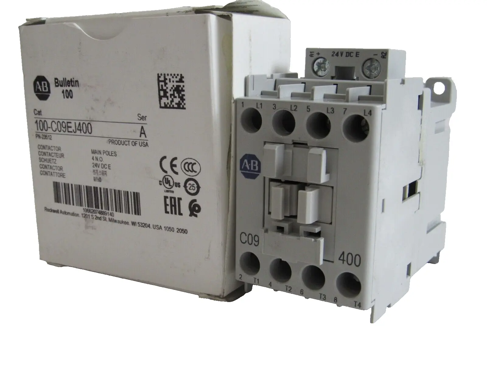ALLEN BRADLEY 100-C09EJ400 CONTACTOR SERIES A 100C09EJ400 NEW, SURPLUS