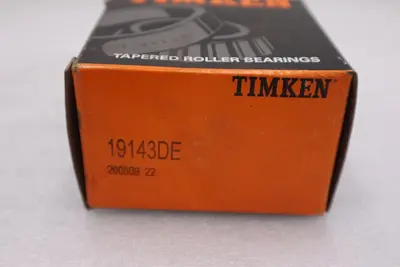 NEW OPEN BOX TIMKEN 19143DE Tapered Roller Bearing Double Cone STK K-3998CC