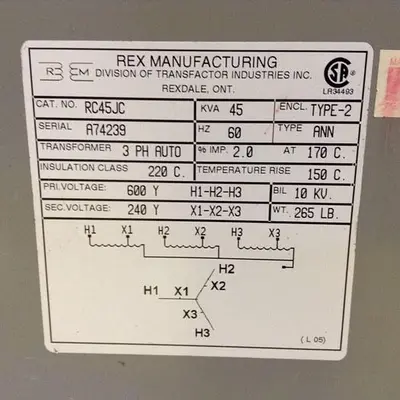 USED REX MANUFACTURING RC45JC