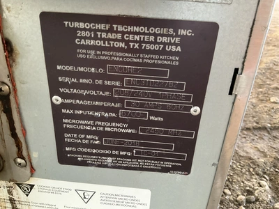 Used TURBO CHEF ENCORE 2 Ovens Michigan US | Miedema Asset Management Group #1483483