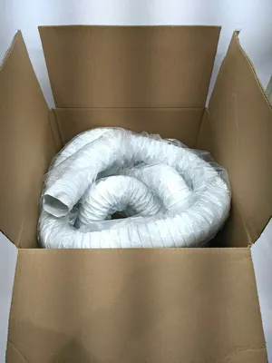 USED FLEXHAUST WHITE HOSE 2.5” ID X 25’ FEET