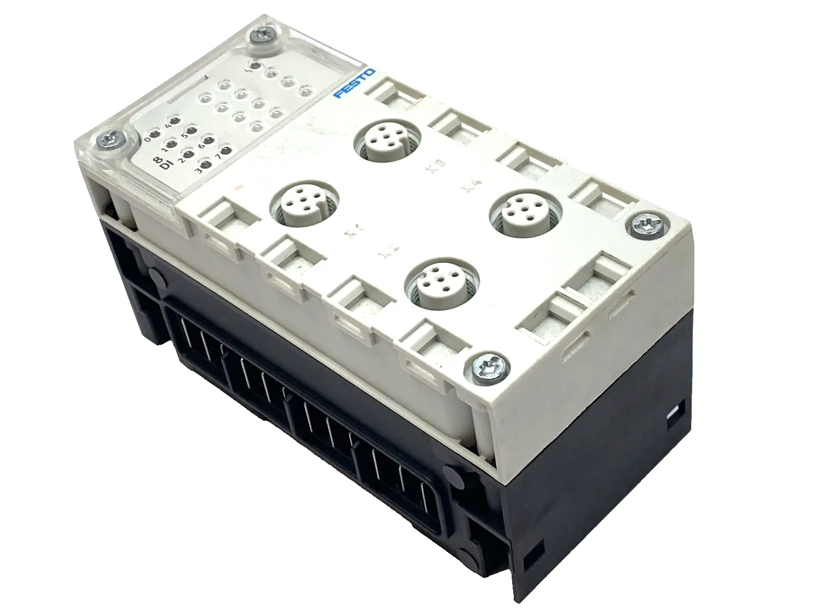 Used Festo Manifold Block 195704 w/ CPX-GE-EV Block, 8 DI PLC Input & Output Michigan US | Maverick Industrial Sales #1397913