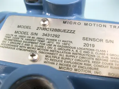 USED Micromotion 2700 C12 BB UEZZZ