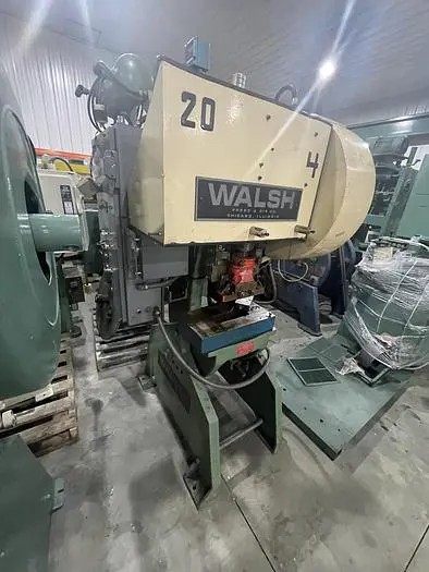 Used WALSH 20 O.B.I. Presses New Jersey US | Wenco Machinery #473876