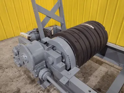 120 TON (240,000 LBS) RANSOME PANDJIRIS POWERED TANK TURNING ROLLS, POWER & IDLER: STOCK #23143