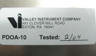 USED Valley Instrument Company PDOA-10