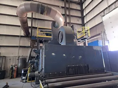 Used 2008 Blastec 11.25' Plate / Beam Blaster Finishing Machines Texas US | Machine Tool Bids #1509631