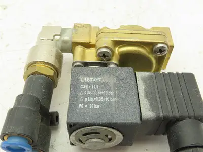 Sirai L180V17 Brass Solenoid Valve 3/8" BSP 2-Way Normally Closed 24V Coil