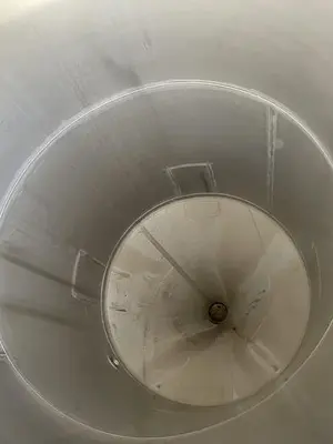 Tank, 2,500 Gallon, Stainless Steel, 6'x15', Cone #S745048
