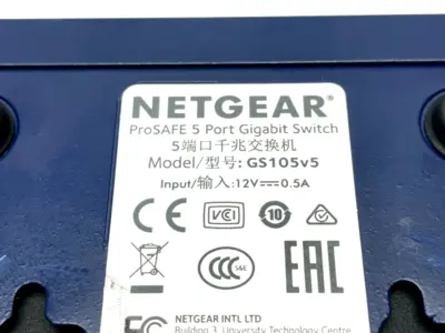 USED NETGEAR PROSAFE UNMANAGED GIGABIT ETHERNET SWITCH 5-PORT