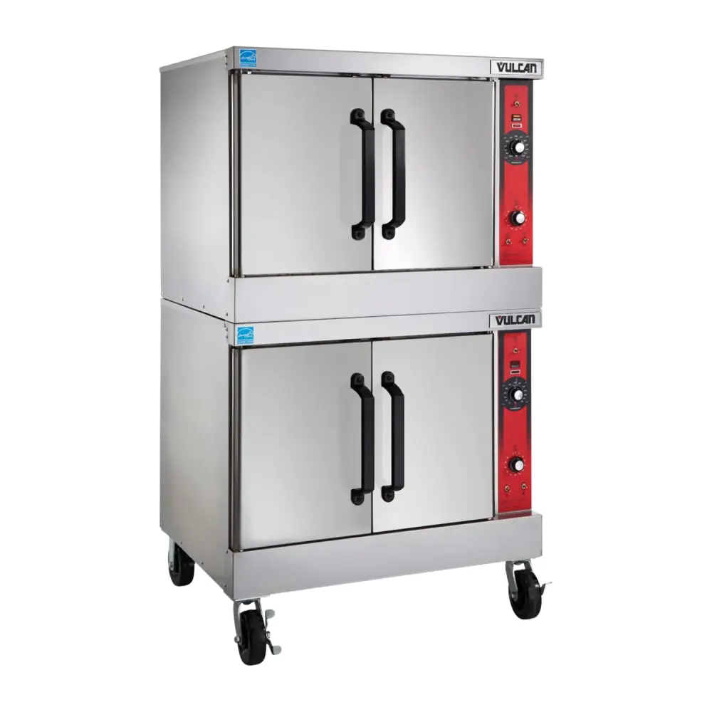 Vulcan VC66ED Bakery Depth Double Full Size Electric Convection Oven - 12.5 Kw, 240v/1ph
