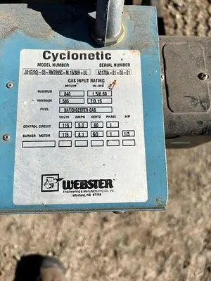 Boiler, 20 HP, Lattner, 30 PSI, Gas-Fired #C744904