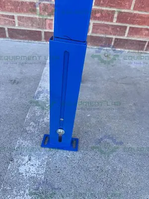 USED ROLL-AWAY HEAVY DUTY ROLLER CONVEYOR 10' X 18" W/ ADJUSTABLE LEGS