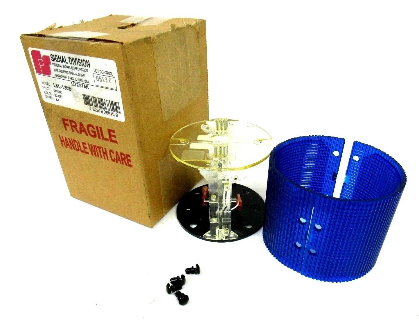 NEW FEDERAL SIGNAL LSL-120B LITESTAK 120VAC BLUE LSL120B SERIES A4