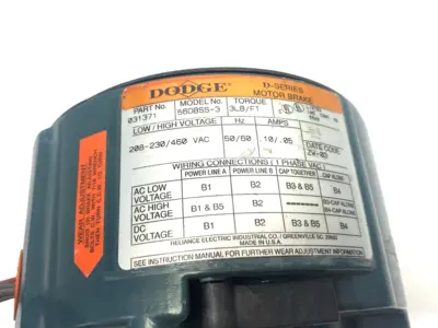 New | in-Stock Dodge D-Series Motor Brake/Clutch 3lb/ft Motor Control Parts Michigan US | Maverick Industrial Sales #1396149