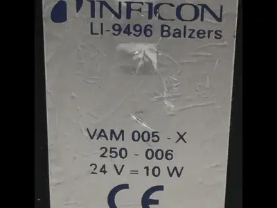Used INFICON VAM005-X LI-9496 BALZERS Valves/Fittings Michigan US | Ideal Machinery #1275207