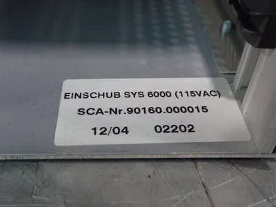 New | in-Stock SCA SCHUCKER SYS6000 PLC Chassis Ohio US | HGR 24 #754755