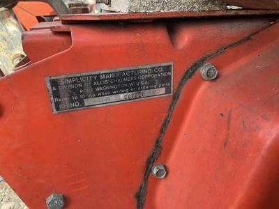 Used SIMPLICITY UNKNOWN MODEL Snow Blowers Michigan US | Miedema Asset Management Group #1761341
