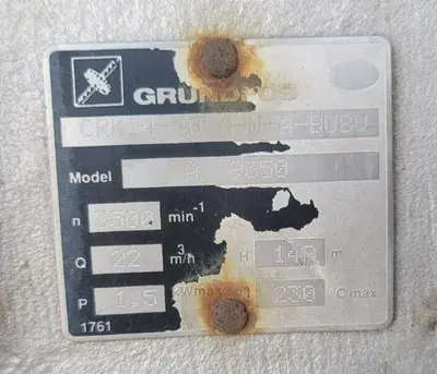 USED GRUNDFOS CRKI4-40 A-W-ABUBV