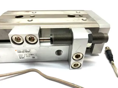 Used SMC Guided Pneumatic Slide Table Rotary Actuators Michigan US | Maverick Industrial Sales #1394787