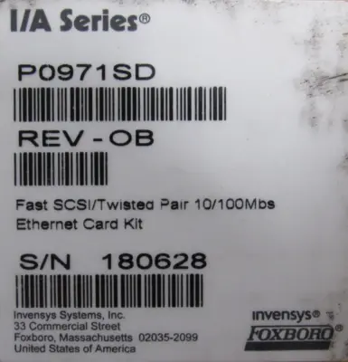 NEW FOXBORO P0971SD ETHERNET CARD KIT 270-2739-02 08LA84002B