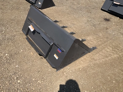 New old stock Paladin 44” high capacity bucket with teeth for a mini skid steer, welded on cutting e...